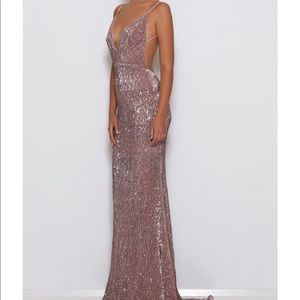 Rose Gold Sequin Dress